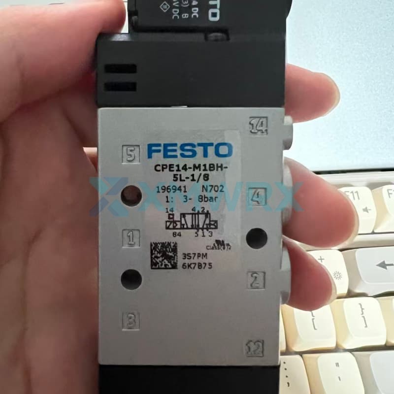 FESTO CPE14-M1BH -5L-1/8  196941  High-performance two-position five-way single-electro-controlled solenoid valve